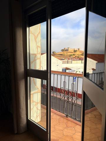 Terraza con vistas al Castillo de El Real de la Jara